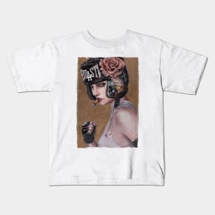 Cold girl boxing Kids T-Shirt